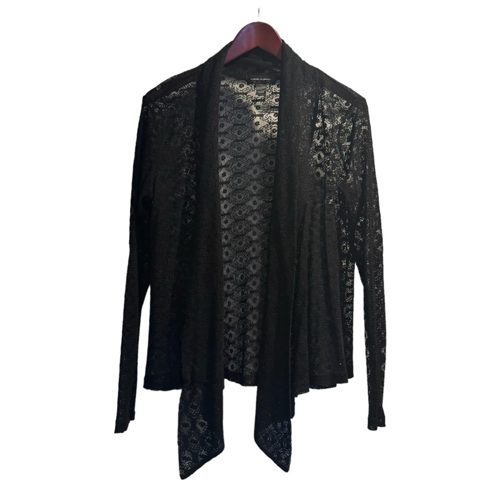 Black lace cardigan.  Used like new.